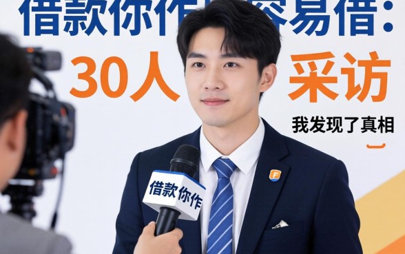 哪个借款软件最容易借?采访30人后我发现了真相