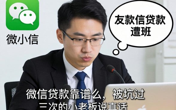 凭微信贷款靠谱么？一个被坑过三次的小老板说真话