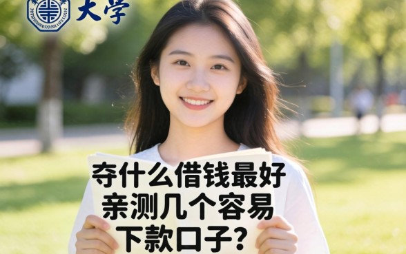 大学期间用什么借钱最好?亲测几个容易下款的口子