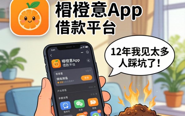 像小橙意app一样的借款平台，这12年我见太多人踩坑了