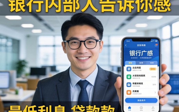 别被广告忽悠:银行内部人告诉你最低利息的贷款软件有哪些