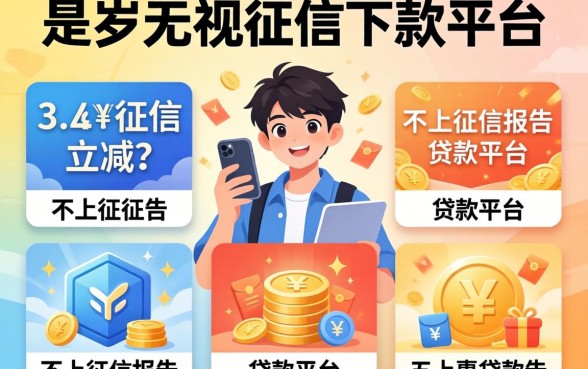 19岁无视征信下款的平台，汇总五个不上征信报告的贷款平台