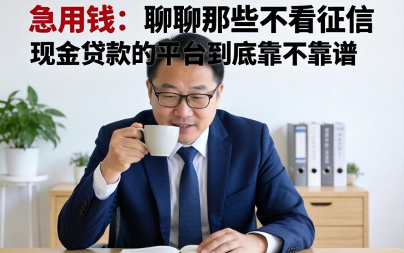 做生意急用钱？聊聊那些不看征信现金贷款的平台到底靠不靠谱