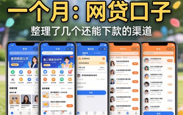 2026年一个月 网贷口子:整理了几个还能下款的渠道
