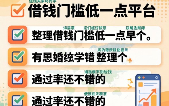 哪里可以借钱门槛低一点的平台？整理几个通过率还不错的