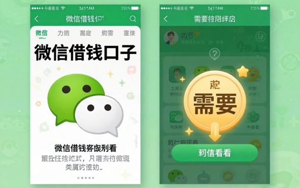 分享几个凭微信借钱的口子，有需要的可以看看