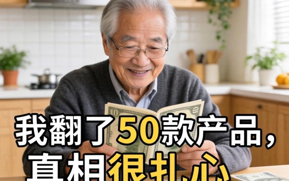 70岁老人急用钱？我翻了50款产品，真相很扎心