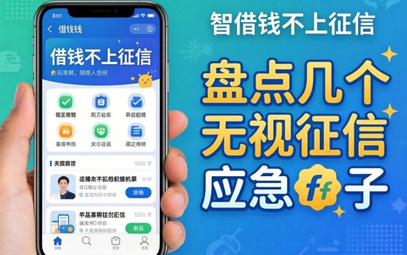 什么手机软件借钱不上征信?盘点几个无视征信的应急口子