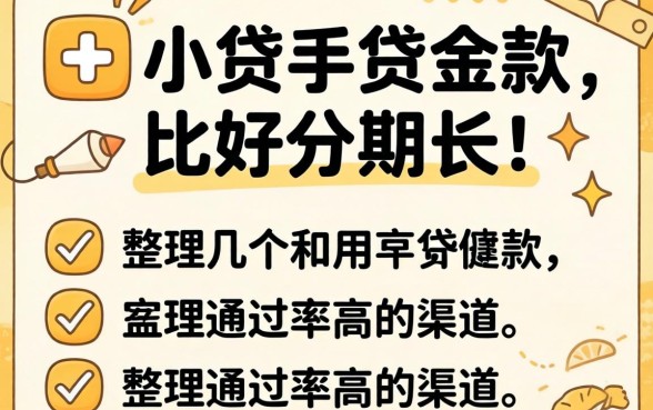什么小额贷款比较好分期长？整理几个通过率高的渠道