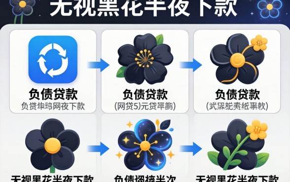 哪里能不看负债贷款，细致阐述5个无视黑花半夜下款的网贷app
