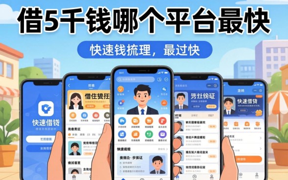 借5千块钱哪个平台最快，梳理五个手机和身份证快速借钱app