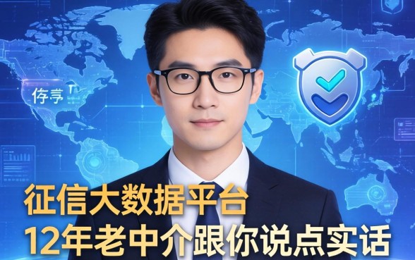不查上征信和大数据的平台真存在?12年老中介跟你说点实话