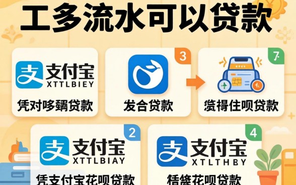 凭工资流水可以贷款的平台有哪些，规整五个凭支付宝花呗贷款的平台