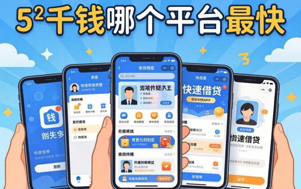 借5千块钱哪个平台最快，梳理五个手机和身份证快速借钱app