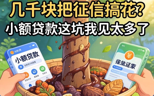 借几千块把征信搞花？小额贷款这坑我见太多了