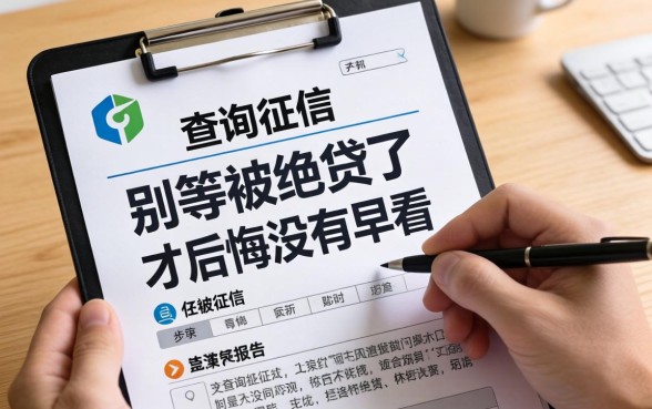 个人网上查询征信报告，别等被拒贷了才后悔没早看