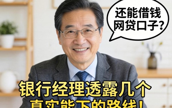 60岁还能借钱的网贷口子？银行经理透露几个真实能下的路子