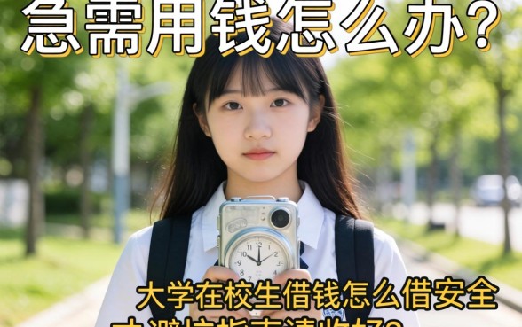 大学生急需用钱怎么办？大学在校生借钱怎么借才安全靠谱？这篇避坑指南请收好