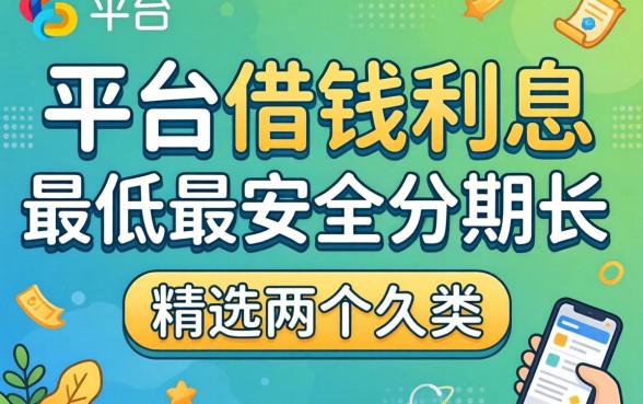 什么平台可以借钱利息最低最安全分期长?精选两个大类分享