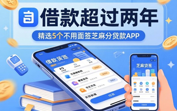 借款超过两年，精选5个不用面签和芝麻分的贷款app