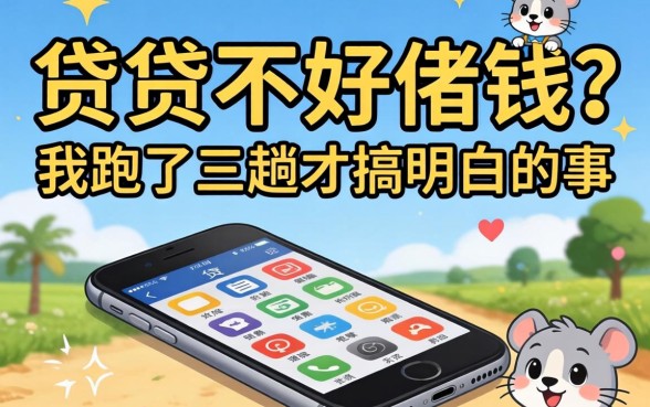 2026手机贷不好借钱？我跑了三趟才搞明白的事