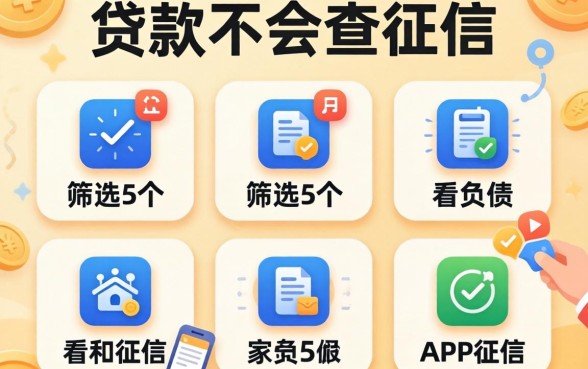 什么贷款不会查征信,筛选5个不看负债和征信的app
