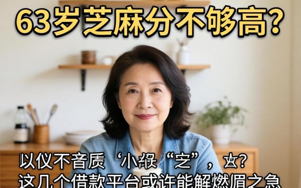 53岁芝麻分不够高？这几个借款平台或许能解燃眉之急