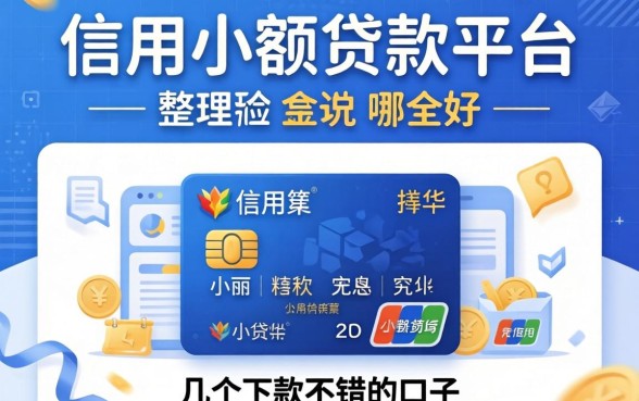 信用小额贷款平台哪个好？整理了几个下款不错的口子