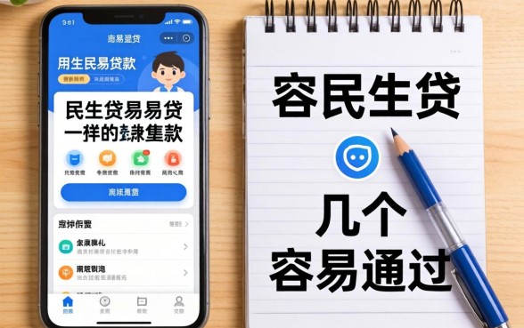 像民生民易易贷一样的贷款软件:整理了几个容易通过的