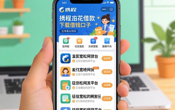 像携程拿去花借款app下载一样正规的借钱口子，概括五个对征信宽松的网贷平台