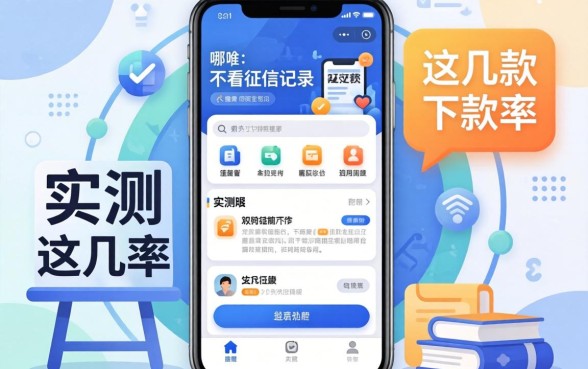 借款软件哪个不看征信记录的？实测这几款下款率还行