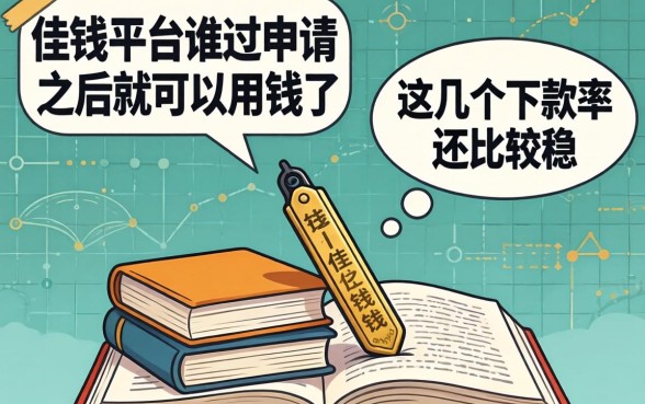 借钱平台通过申请之后就可以用钱了，这几个下款率还比较稳