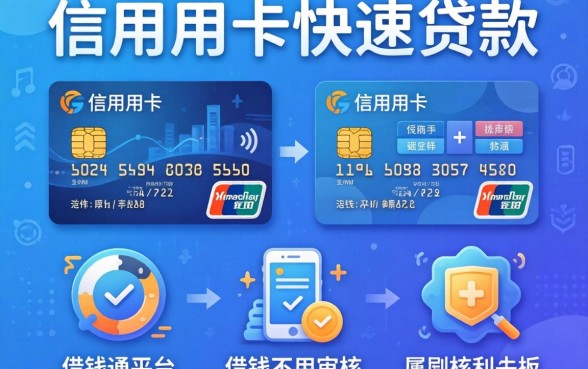 app信用卡快速贷款，枚举五个可以借钱不用审核的平台