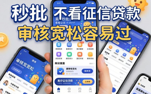 分享几个秒批不看征信贷款app，审核宽松容易过
