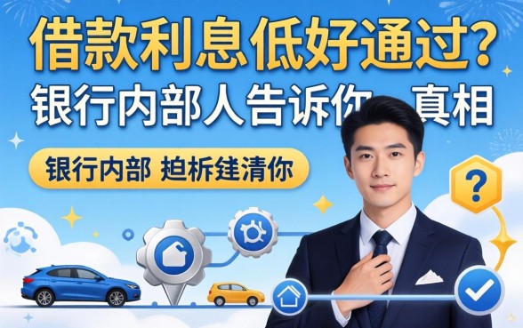 什么平台借款利息低好通过？银行内部人告诉你真相