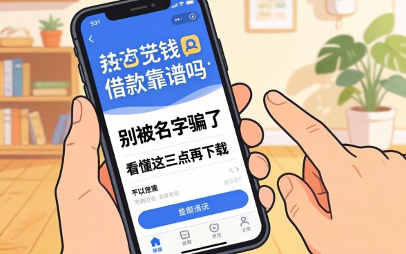 借我点钱借款app靠谱吗？别被名字骗了，看懂这三点再下载