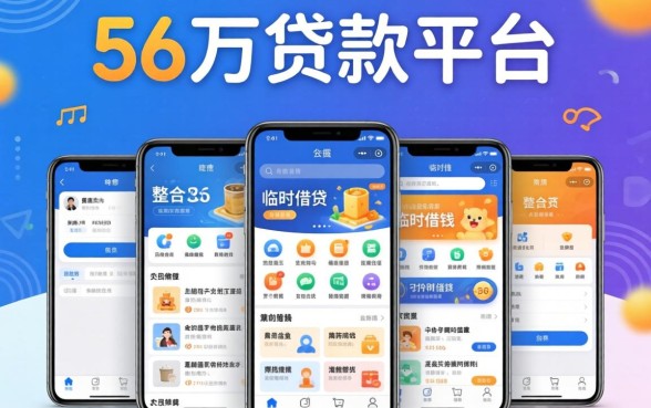 50万贷款平台，整合五个手机可以临时借钱的软件