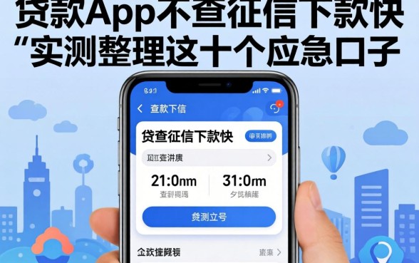 哪些贷款app不查征信下款快的？实测整理这十个应急口子