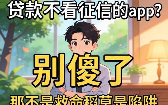 个人贷款不看征信的app？别傻了，那不是救命稻草是陷阱