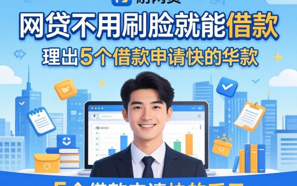 哪些网贷不用刷脸就能借款，理出5个借款申请快的平台