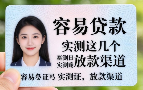 临时身份证容易贷款吗？实测这几个放款渠道