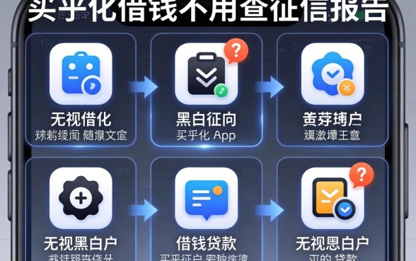 哪个平台借钱不用查征信报告的,细致阐述五个无视黑白户的贷款app