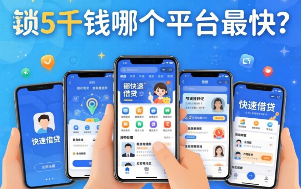 借5千块钱哪个平台最快，梳理五个手机和身份证快速借钱app