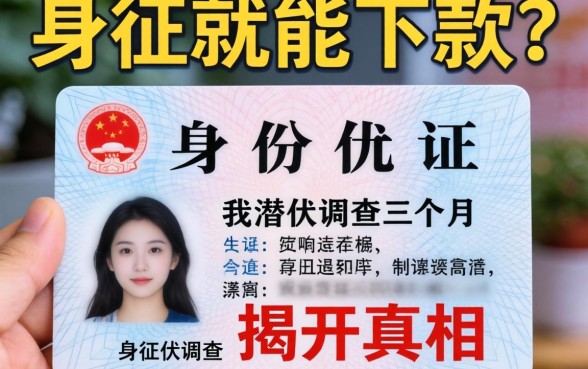 仅凭身份证就能下款？我潜伏调查三个月，揭开真相