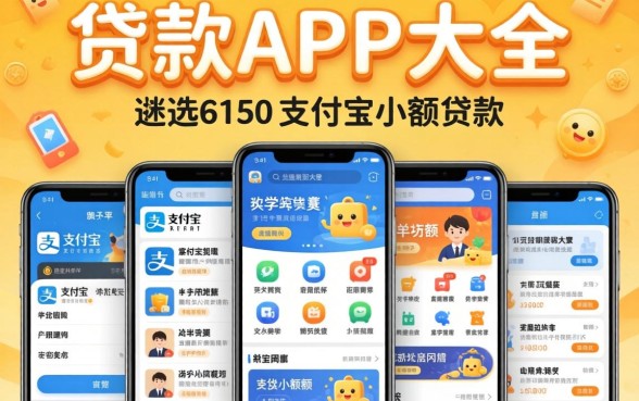 大学生贷款app大全,遴选5个手机支付宝小额贷款的app
