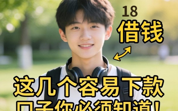 刚满18岁想借钱？这几个容易下款的口子你必须知道！