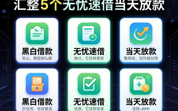 不看黑名单的借款，汇整5个无忧速借当天放款的app