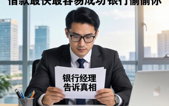 在哪里借款最快最容易成功？银行经理偷偷告诉你真相