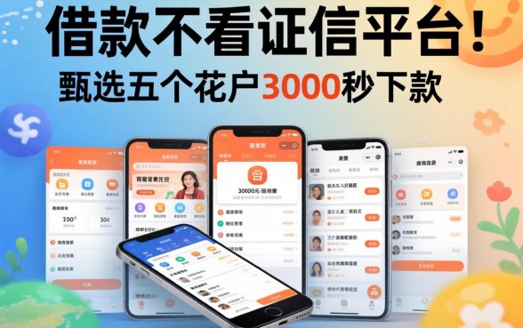 借款不看证信平台,甄选五个花户3000秒下款app