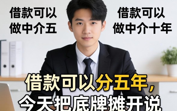 哪种借款可以分五年？做中介十年，今天把底牌摊开说